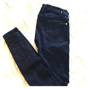 7 for all mankind skinny dark jeans